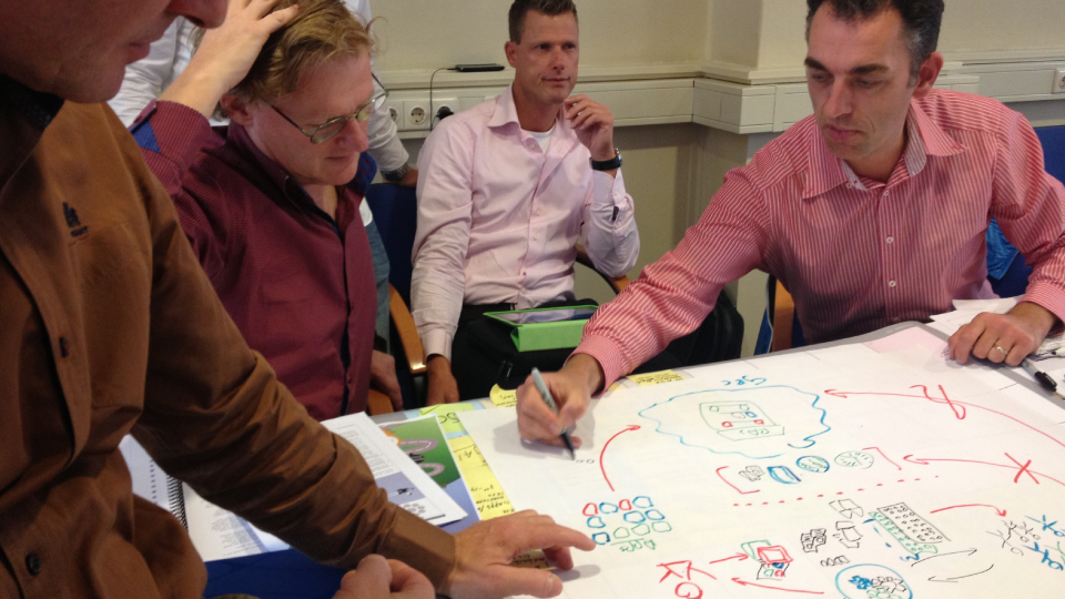 Participants explore different ways to connect business units